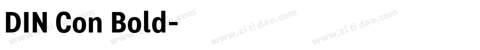 DIN Con Bold字体转换